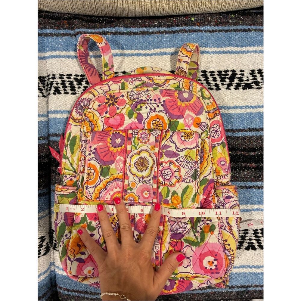 Vera Bradley Multicolor Patterned Backpack - Picture 14 of 16